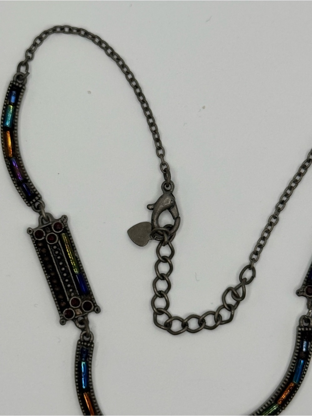Firefly Jewelry La Dolce Vita 8422 Swarovski Crystal Mosaic Necklace Multicolor - Picture 6 of 7